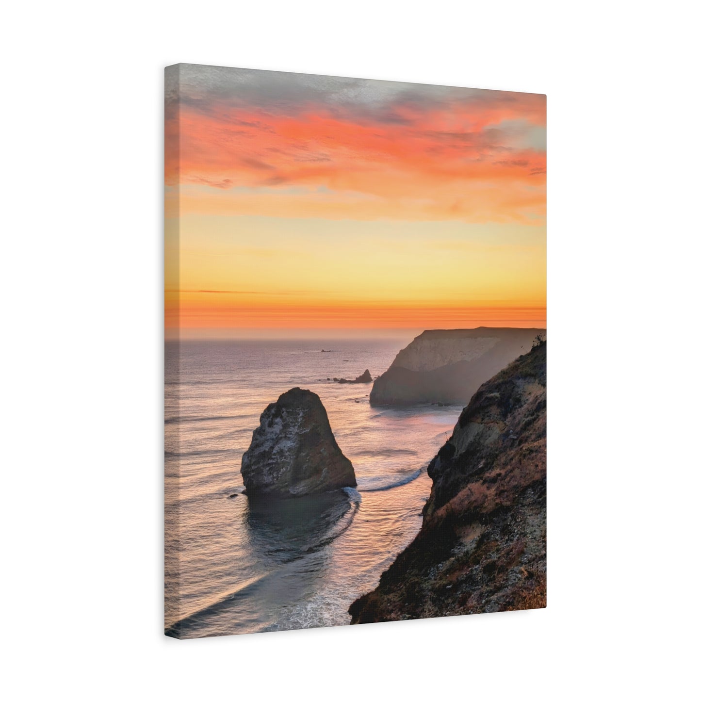 Cape Blanco Afterglow - Vertical Canvas Print