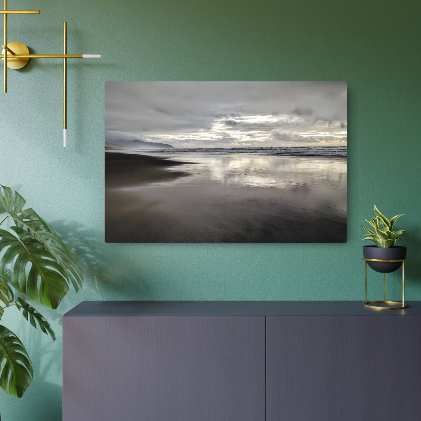 Sand Meets the Sky - Metal Coastal Print