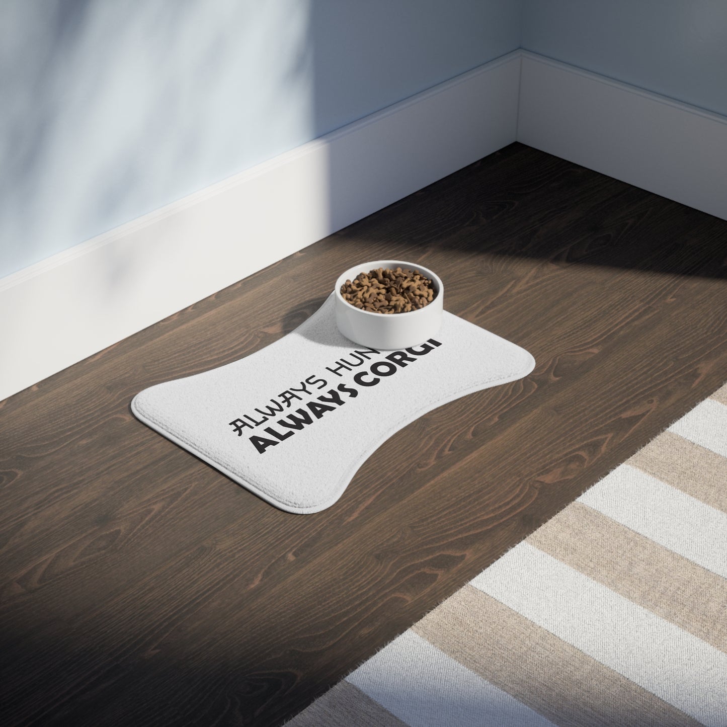 Always Hungry, Always Corgi Pet Feeding Mat