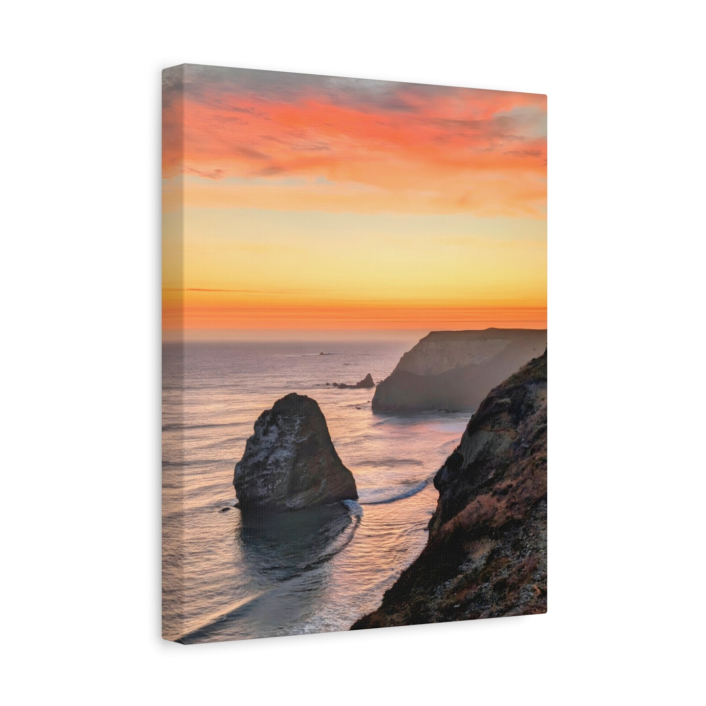 Cape Blanco Afterglow - Vertical Canvas Print