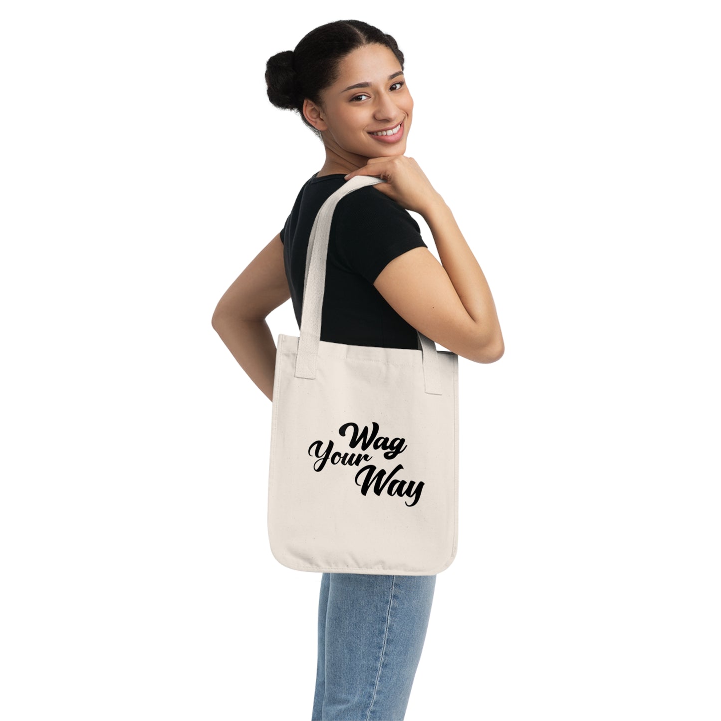 Wag Your Way - Organic Canvas Tote Bag