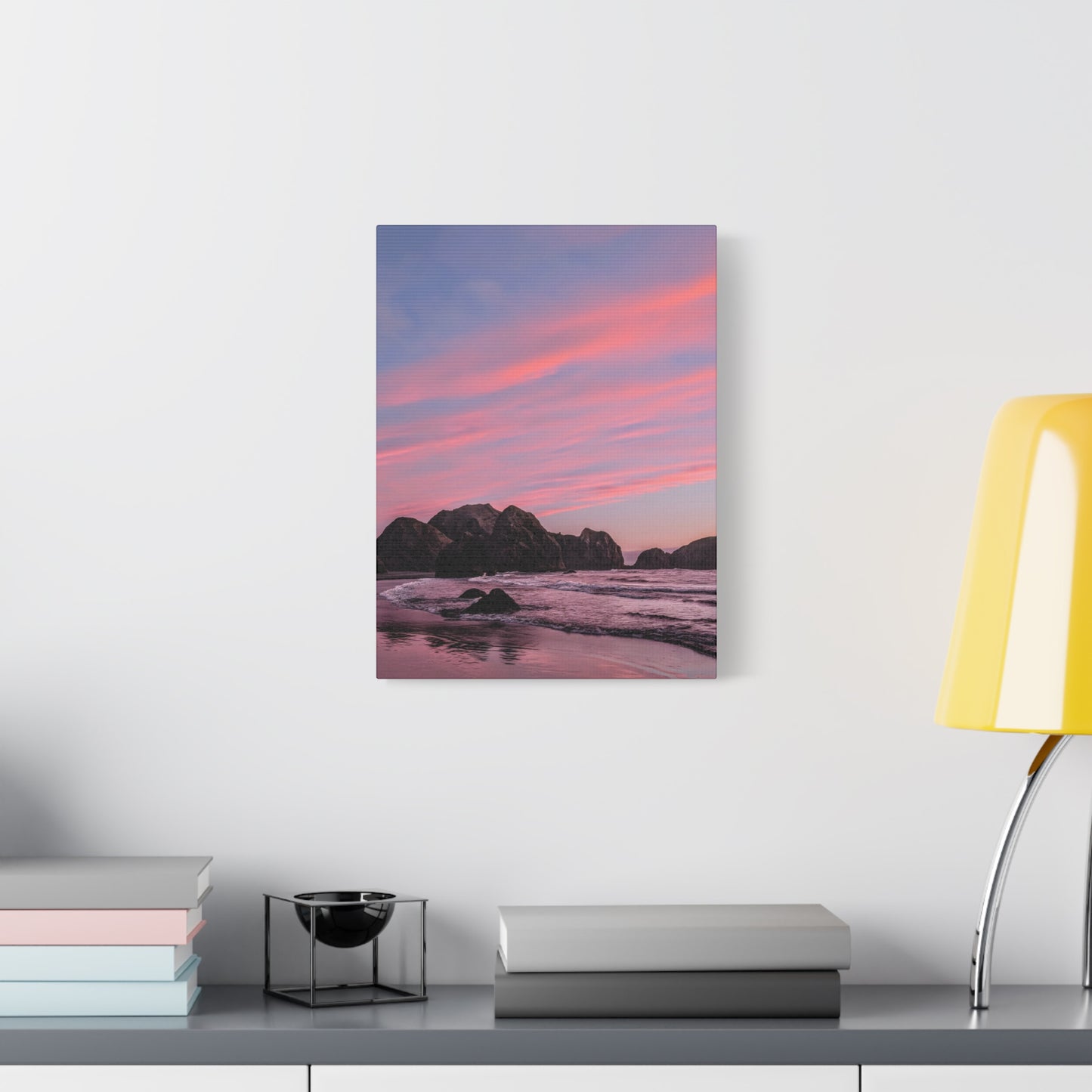 Epic Gold Beach Sunset - Vertical Canvas Print