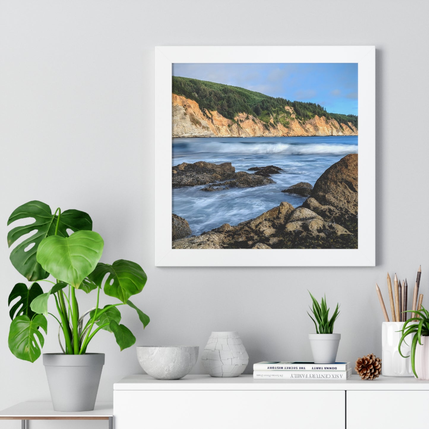 Going With the Flow - Vertical Framed Poster