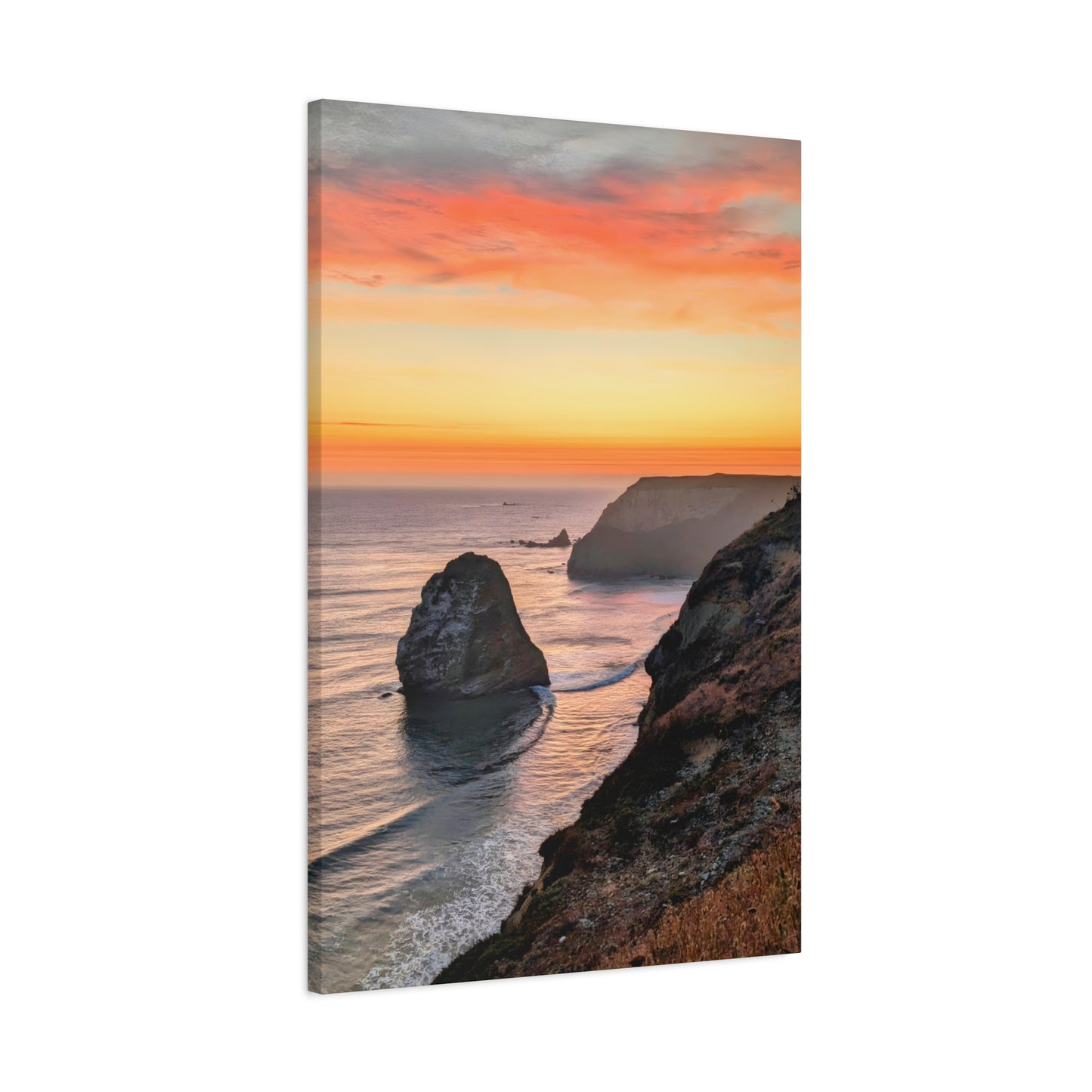 Cape Blanco Afterglow - Vertical Canvas Print