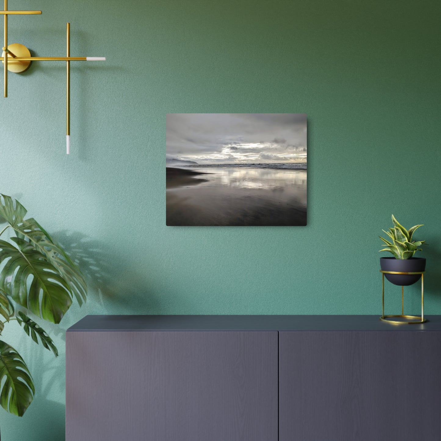 Sand Meets the Sky - Metal Coastal Print