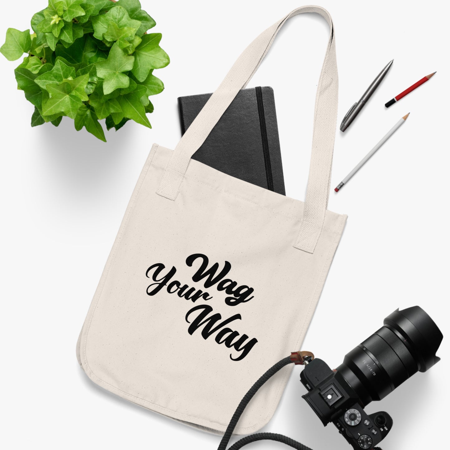 Wag Your Way - Organic Canvas Tote Bag