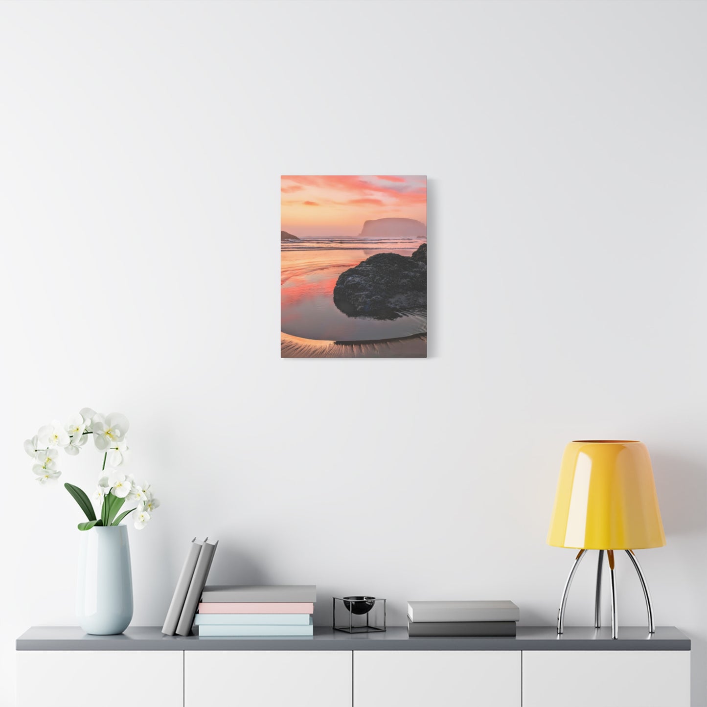 Magical Sunset in Bandon - Vertical Canvas Print