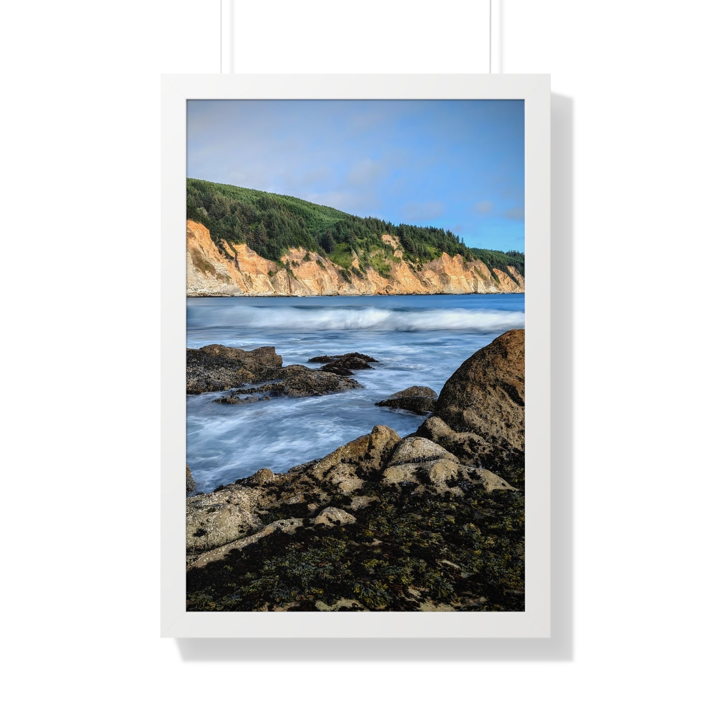 Going With the Flow - Vertical Framed Poster