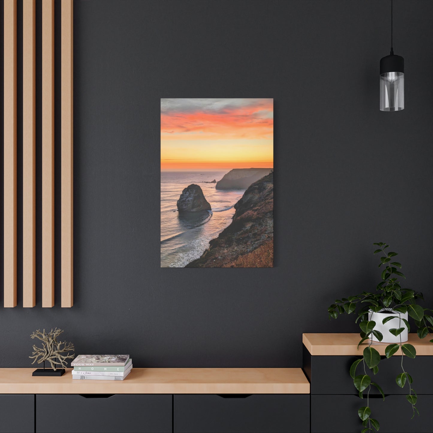 Cape Blanco Afterglow - Vertical Canvas Print