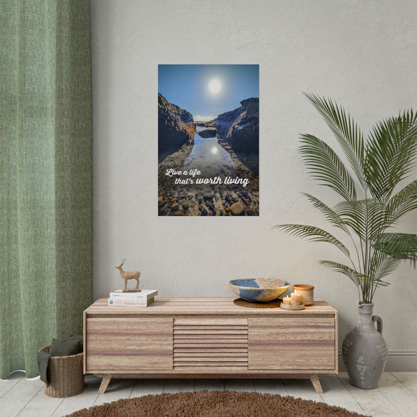 Live a Life That's Worth Living Inspirational Poster