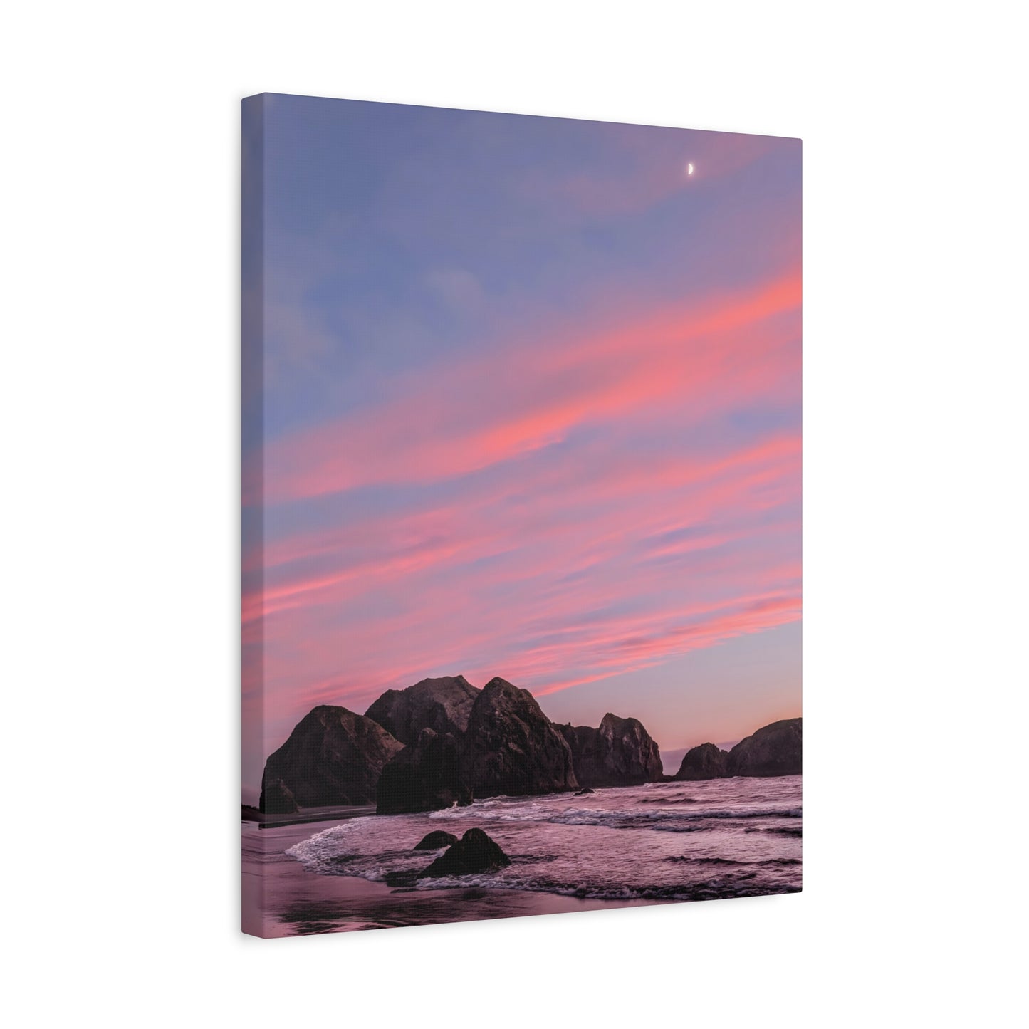 Epic Gold Beach Sunset - Vertical Canvas Print