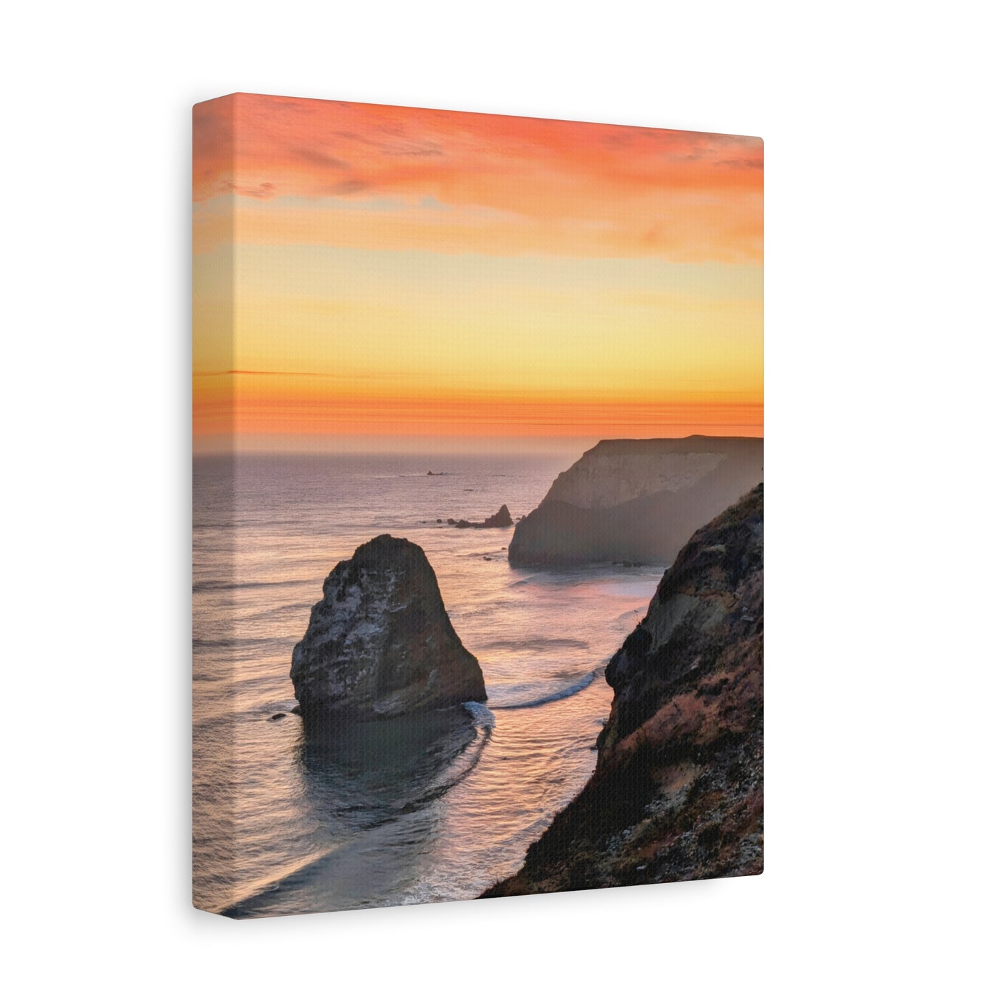Cape Blanco Afterglow - Vertical Canvas Print