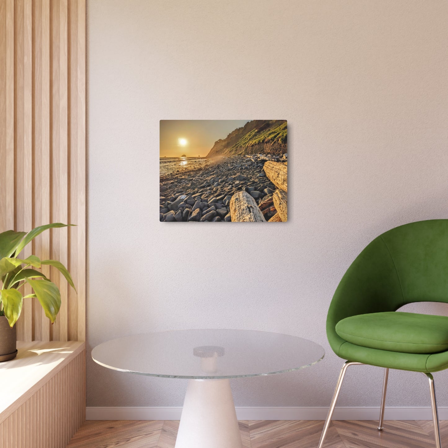 Golden Glow at Humbug - Metal Coastal Print