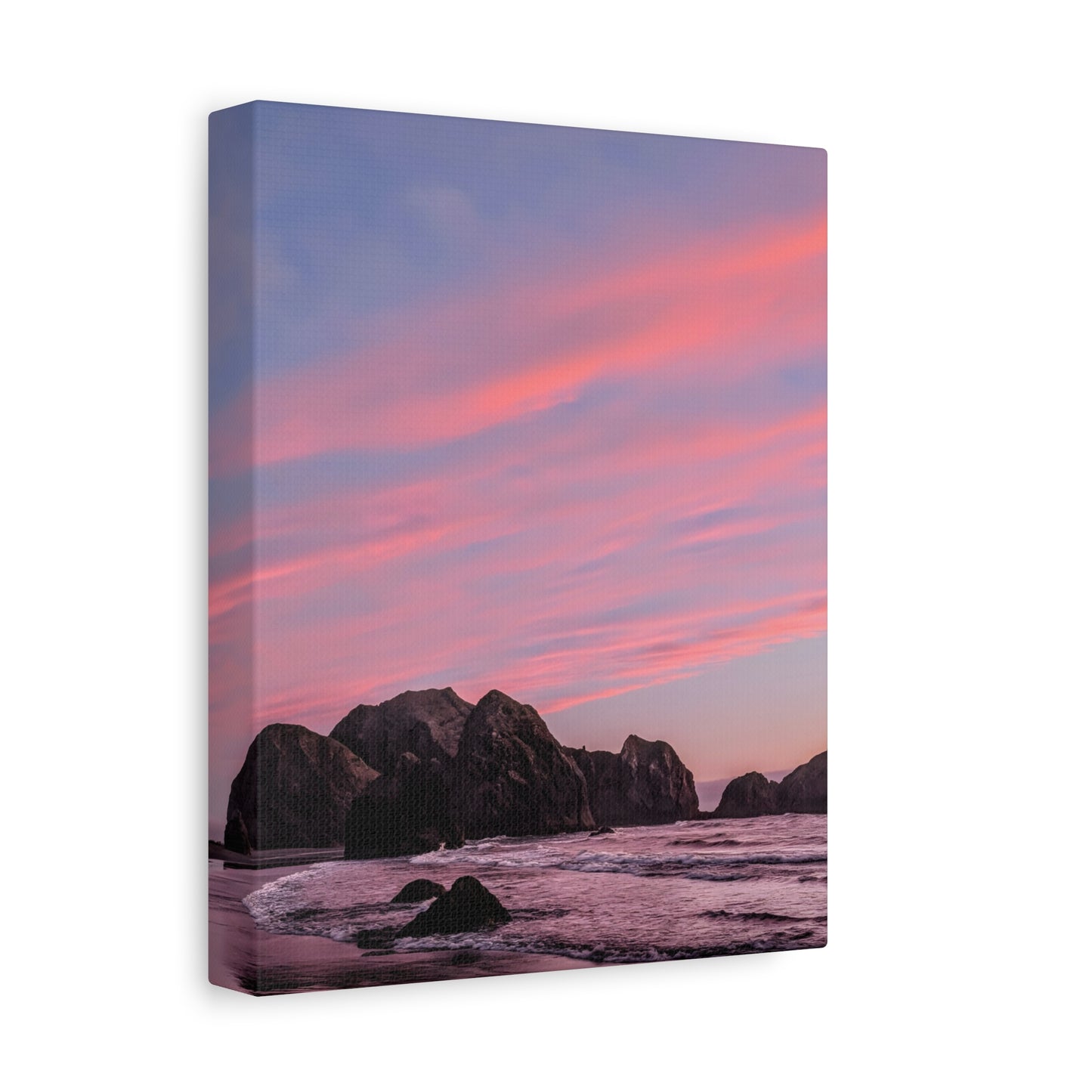 Epic Gold Beach Sunset - Vertical Canvas Print