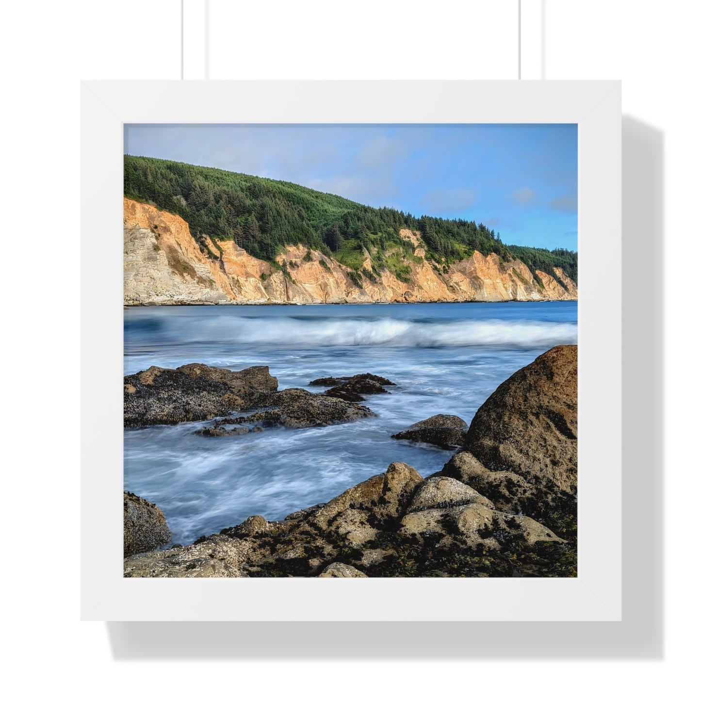Going With the Flow - Vertical Framed Poster