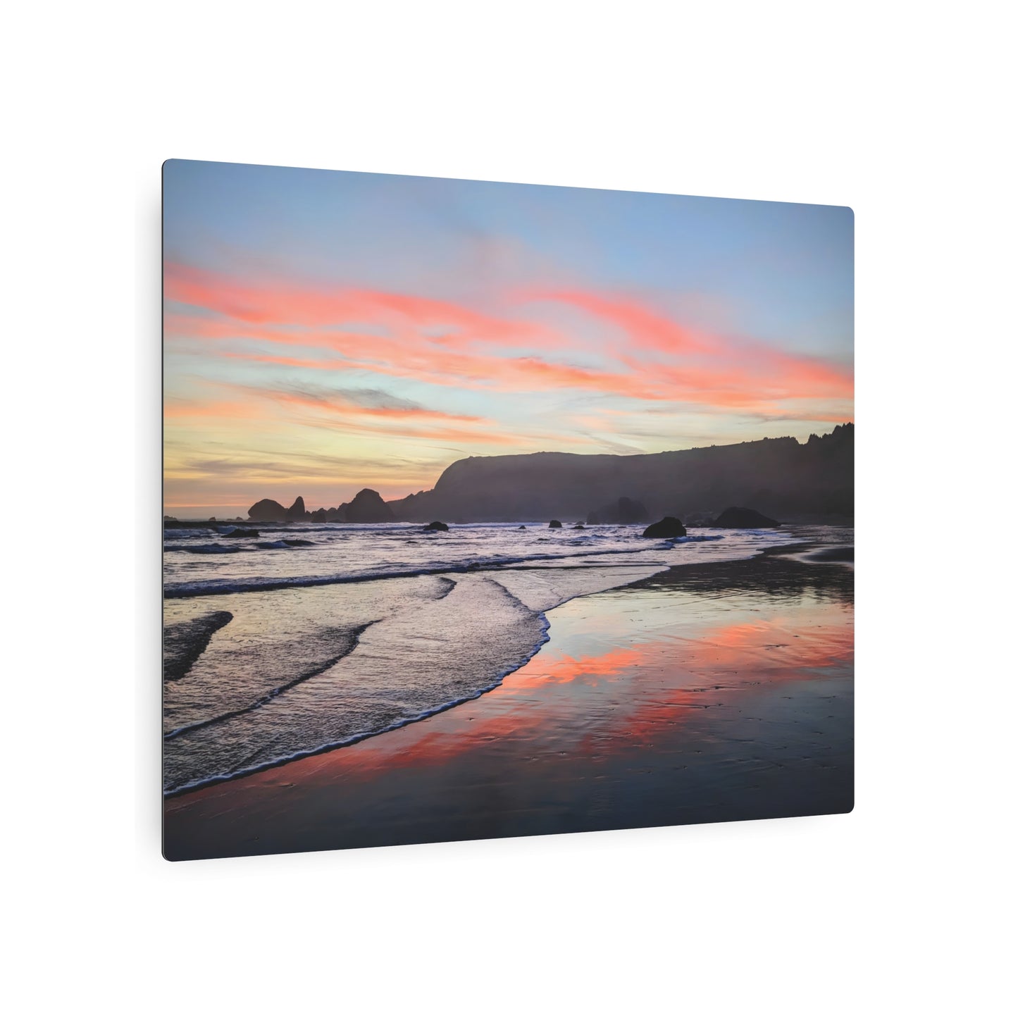 Fire in the Sky - Metal Coastal Print