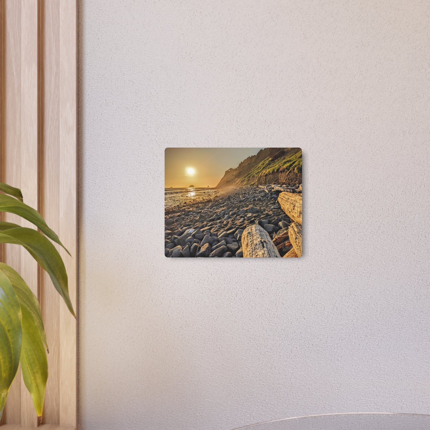 Golden Glow at Humbug - Metal Coastal Print