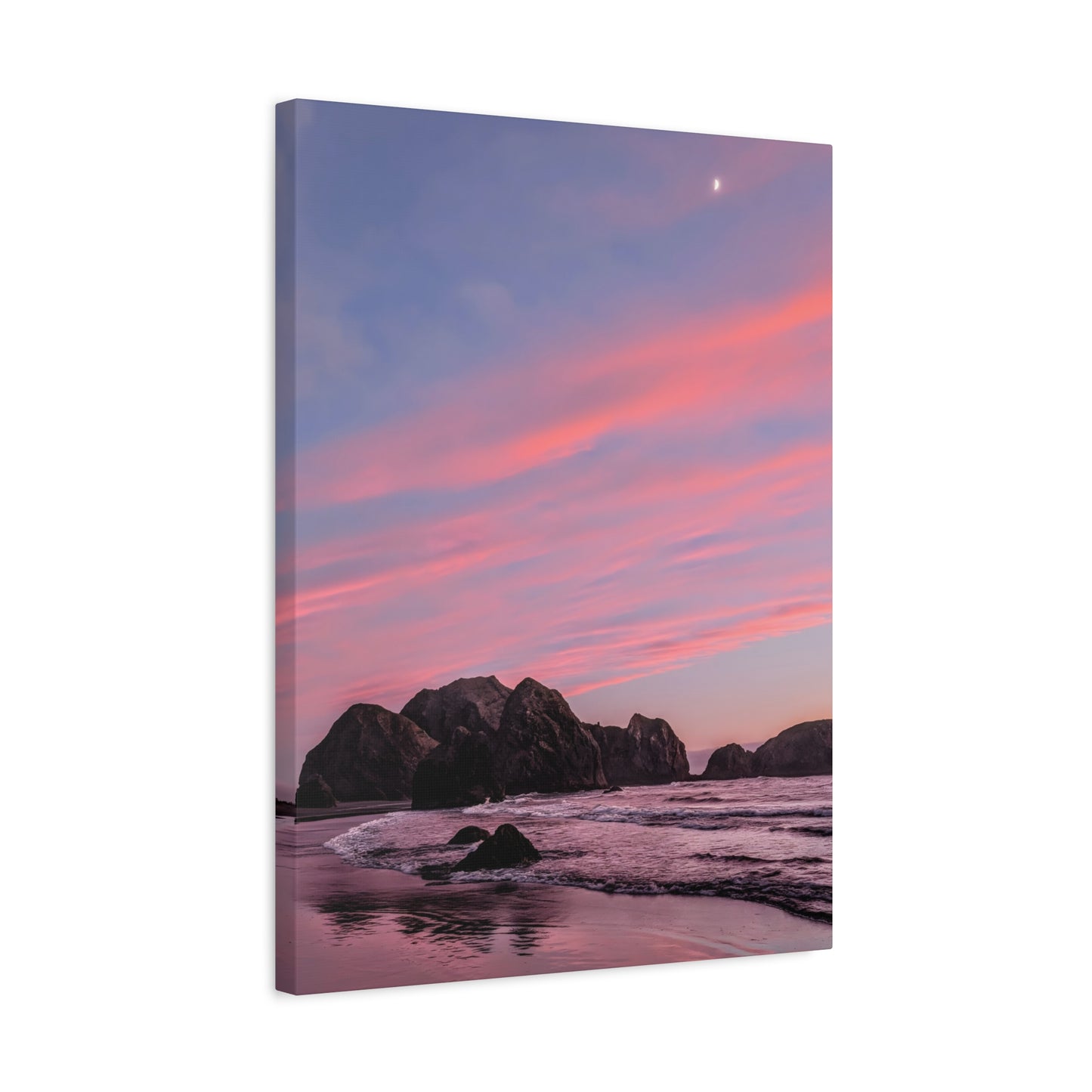 Epic Gold Beach Sunset - Vertical Canvas Print