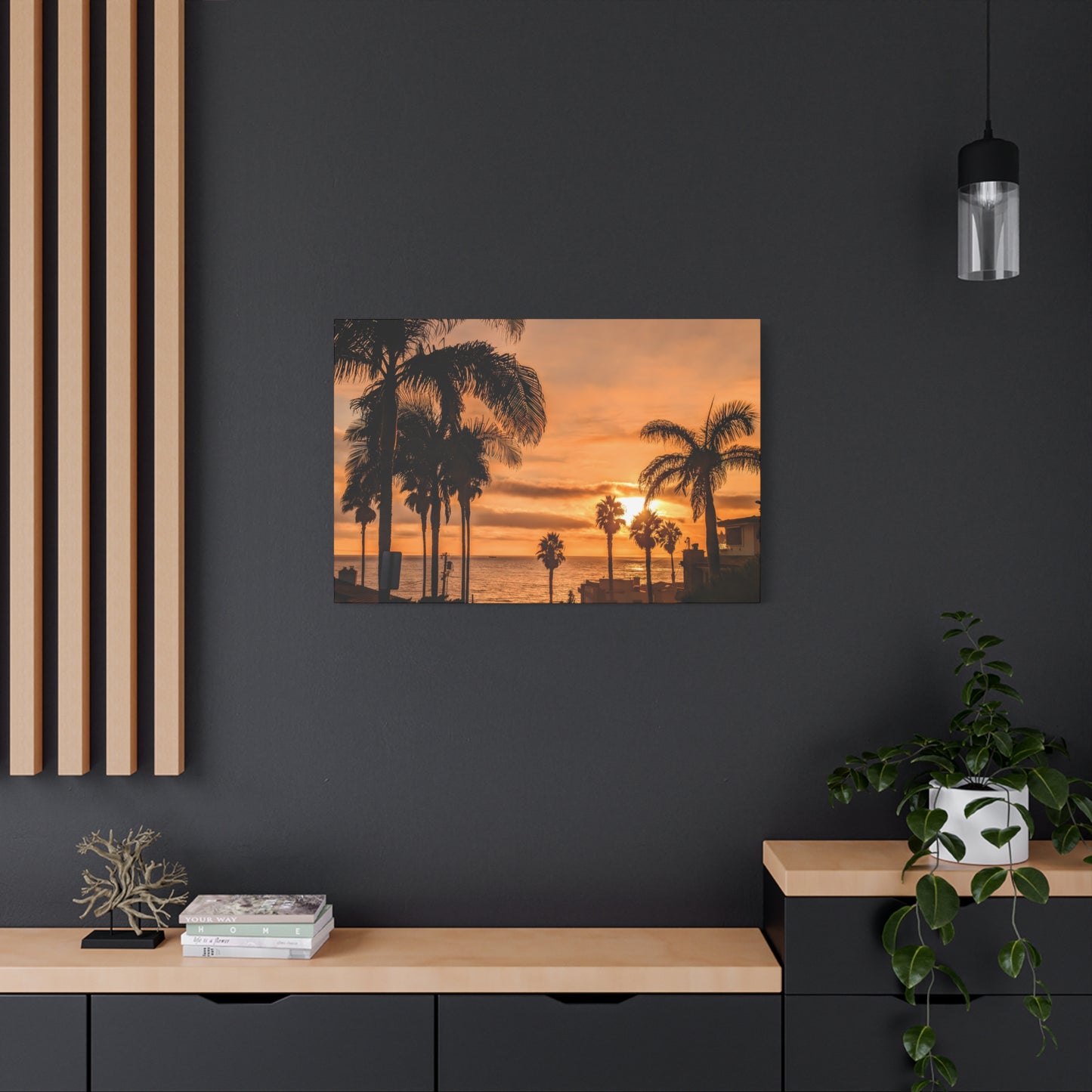 Between the Palms - Canvas Print