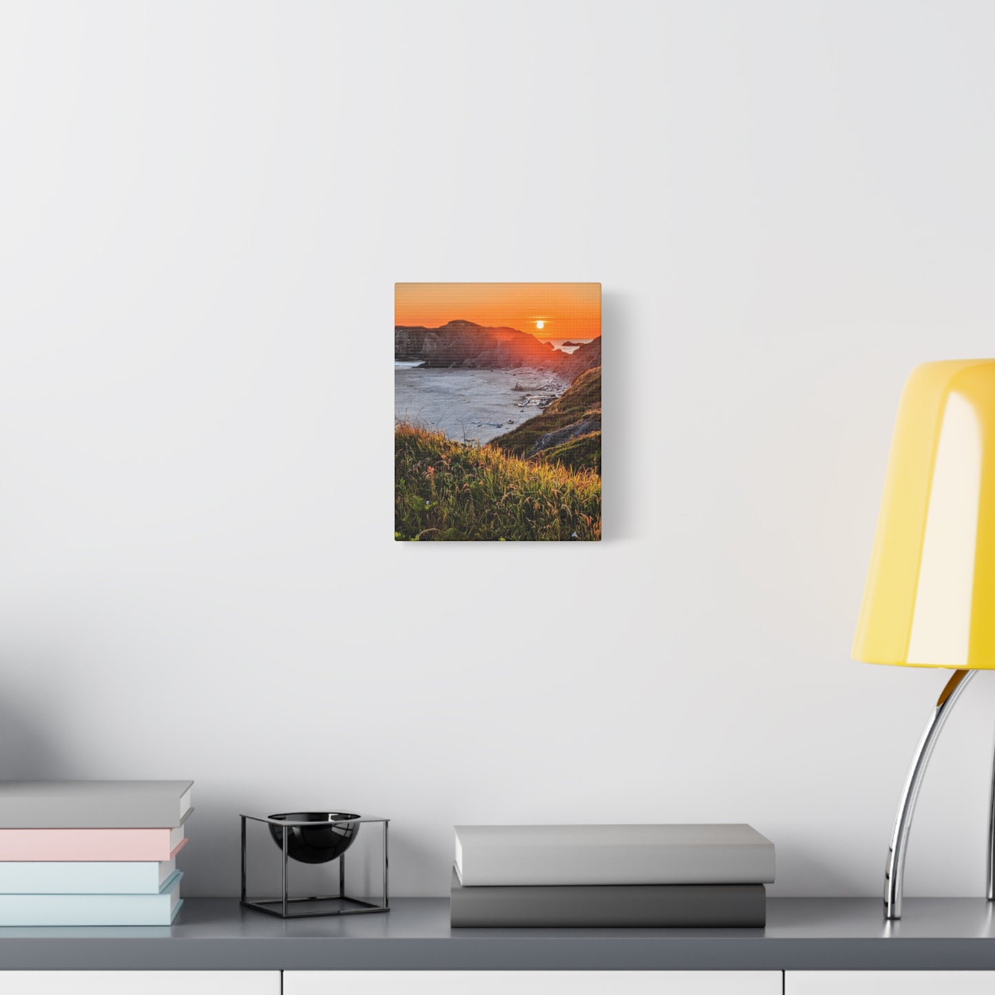Last Light at Coquille Point - Vertical Canvas Print