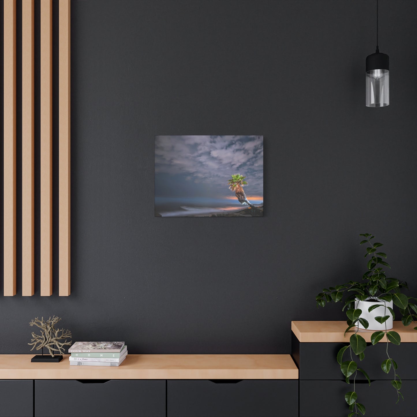 Midnight Palm - Canvas Print