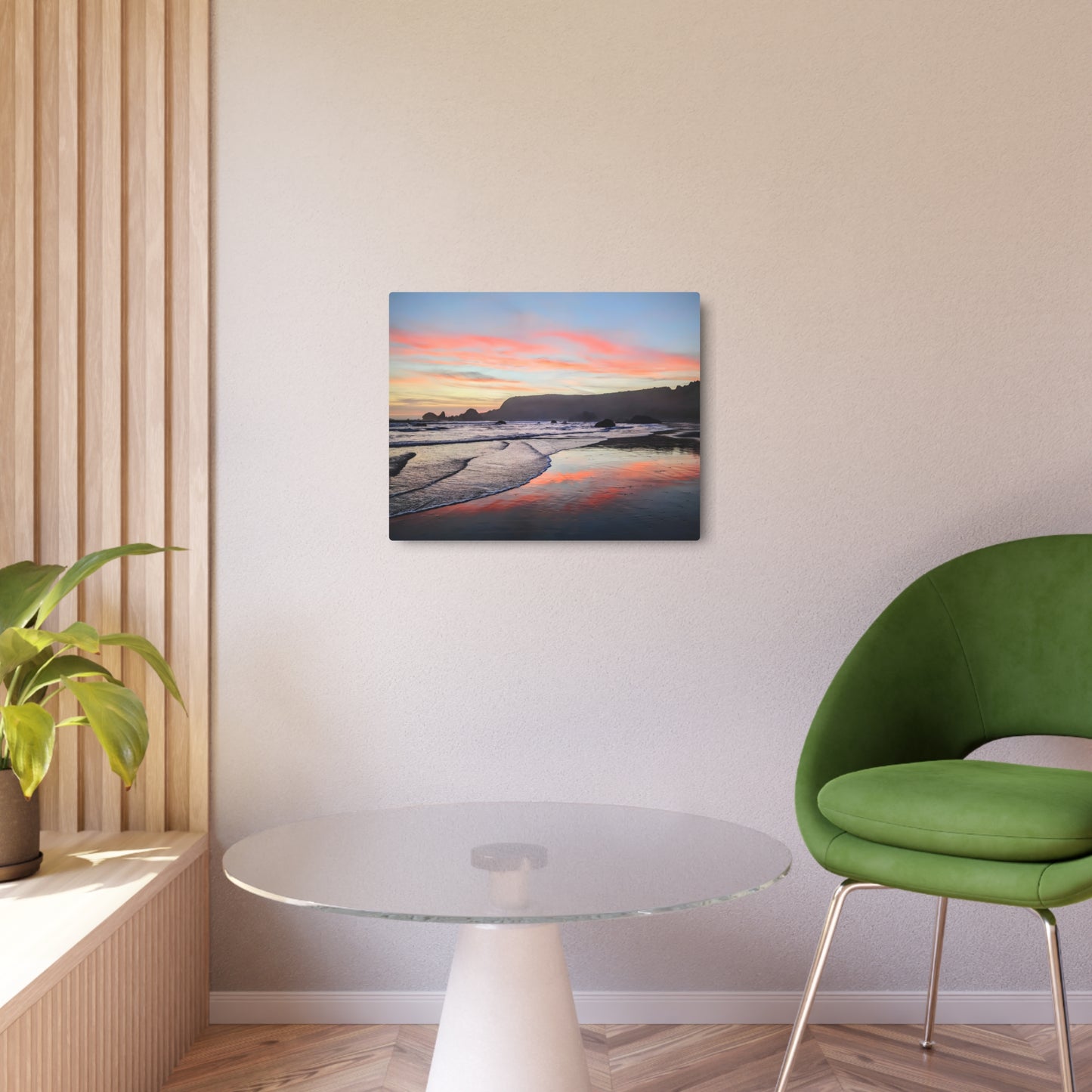 Fire in the Sky - Metal Coastal Print