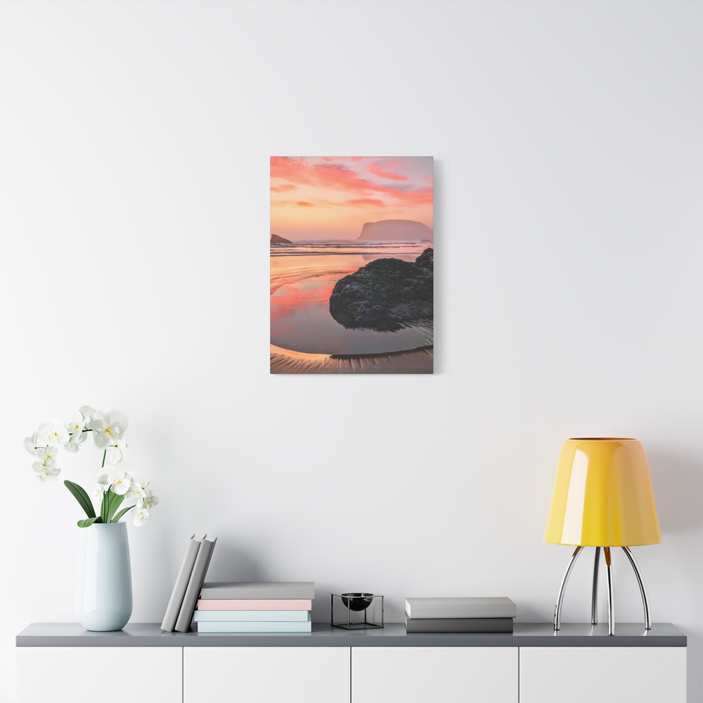 Magical Sunset in Bandon - Vertical Canvas Print