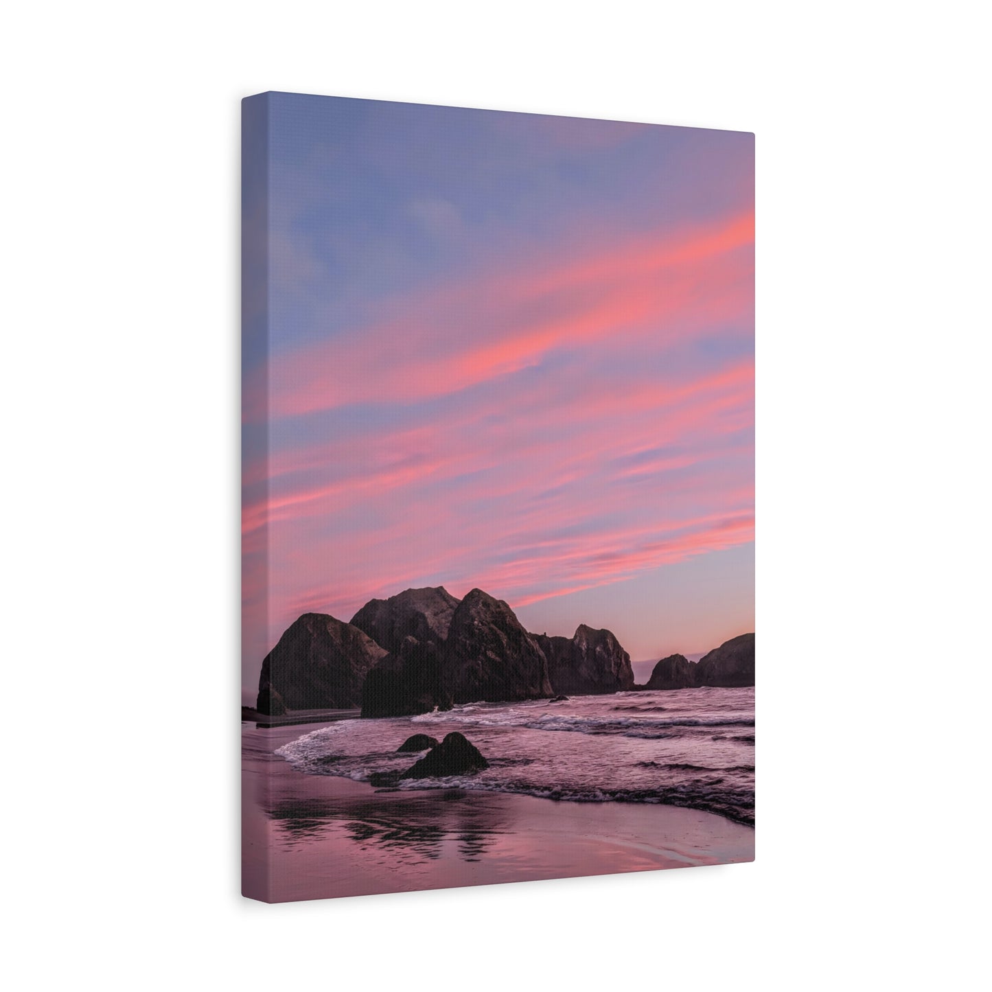 Epic Gold Beach Sunset - Vertical Canvas Print