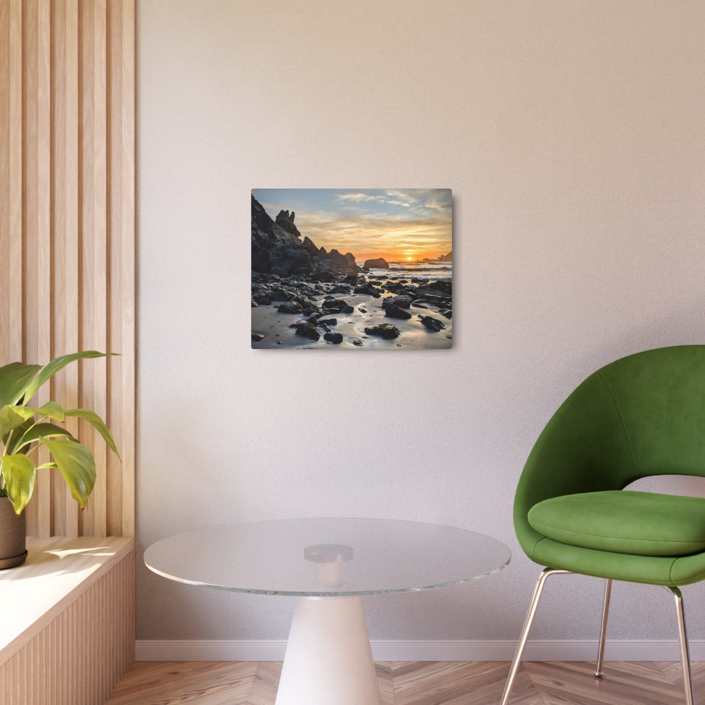Jurrasic Rock - Metal Coastal Print