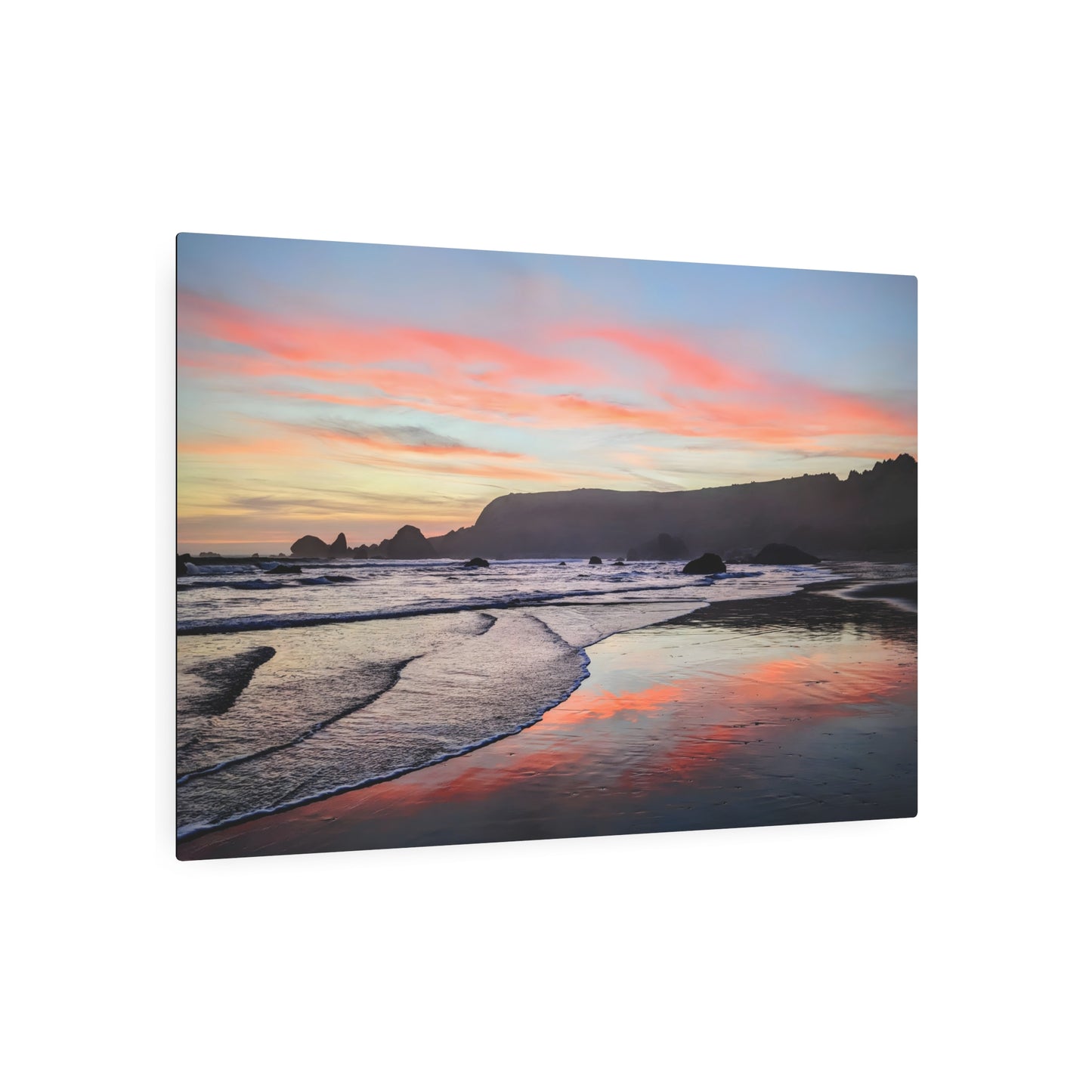 Fire in the Sky - Metal Coastal Print