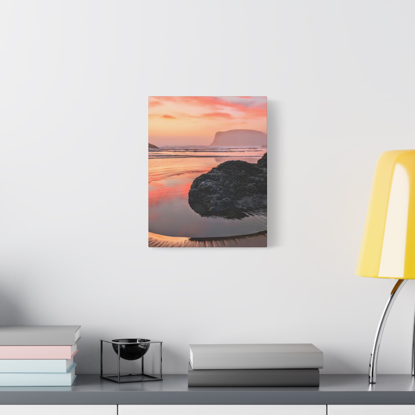 Magical Sunset in Bandon - Vertical Canvas Print