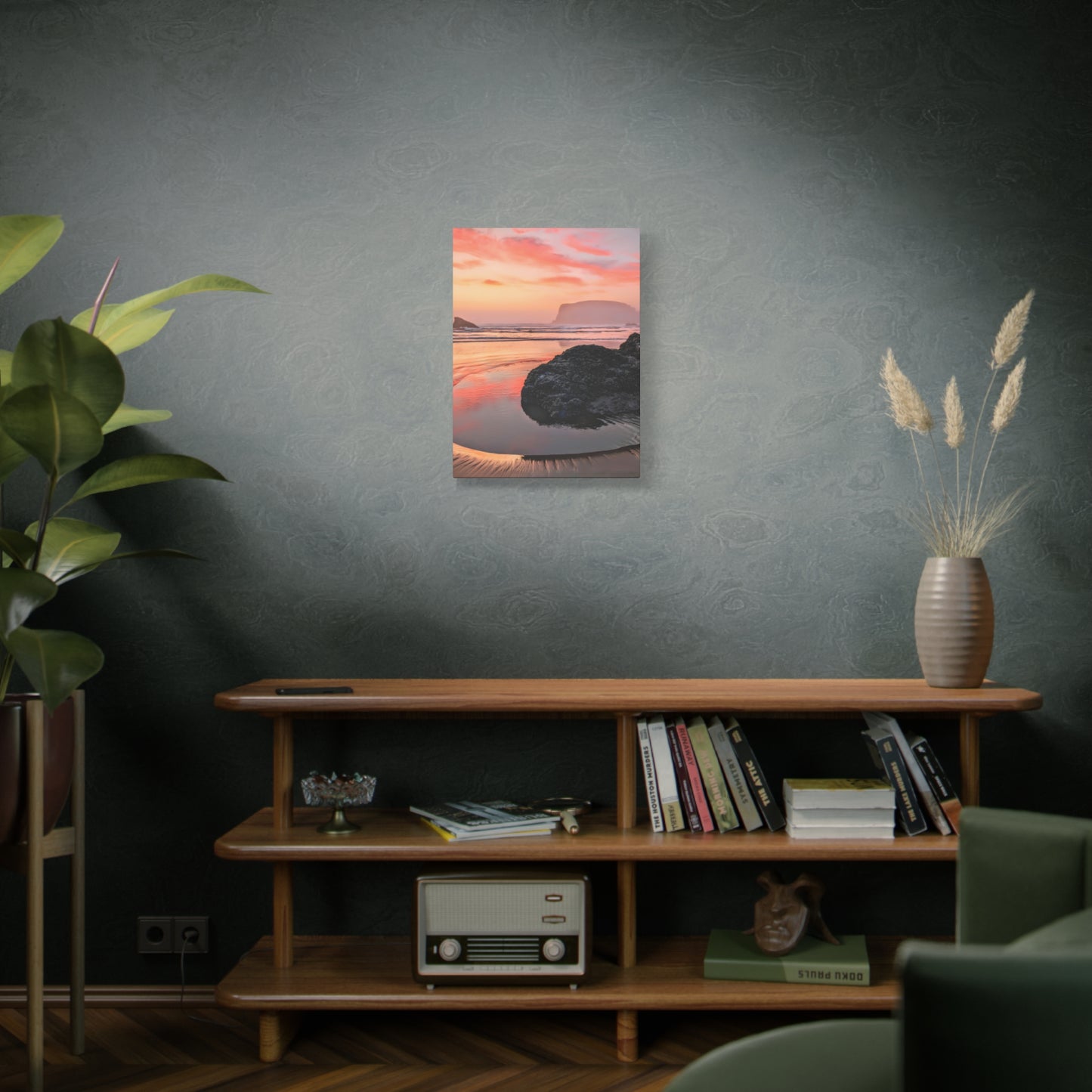 Magical Sunset in Bandon - Vertical Canvas Print