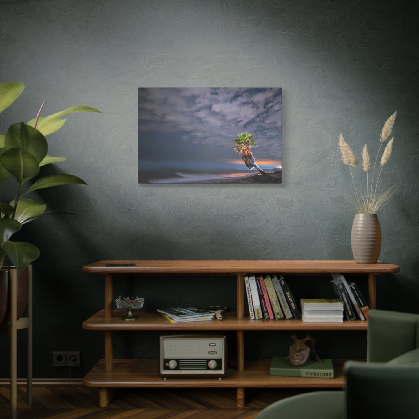 Midnight Palm - Canvas Print