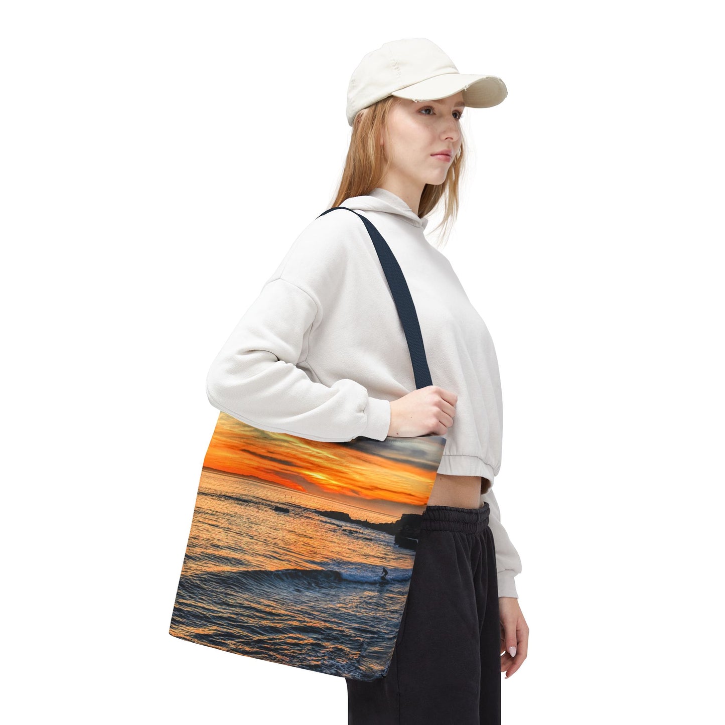 Golden Surfer Art Tote Bag