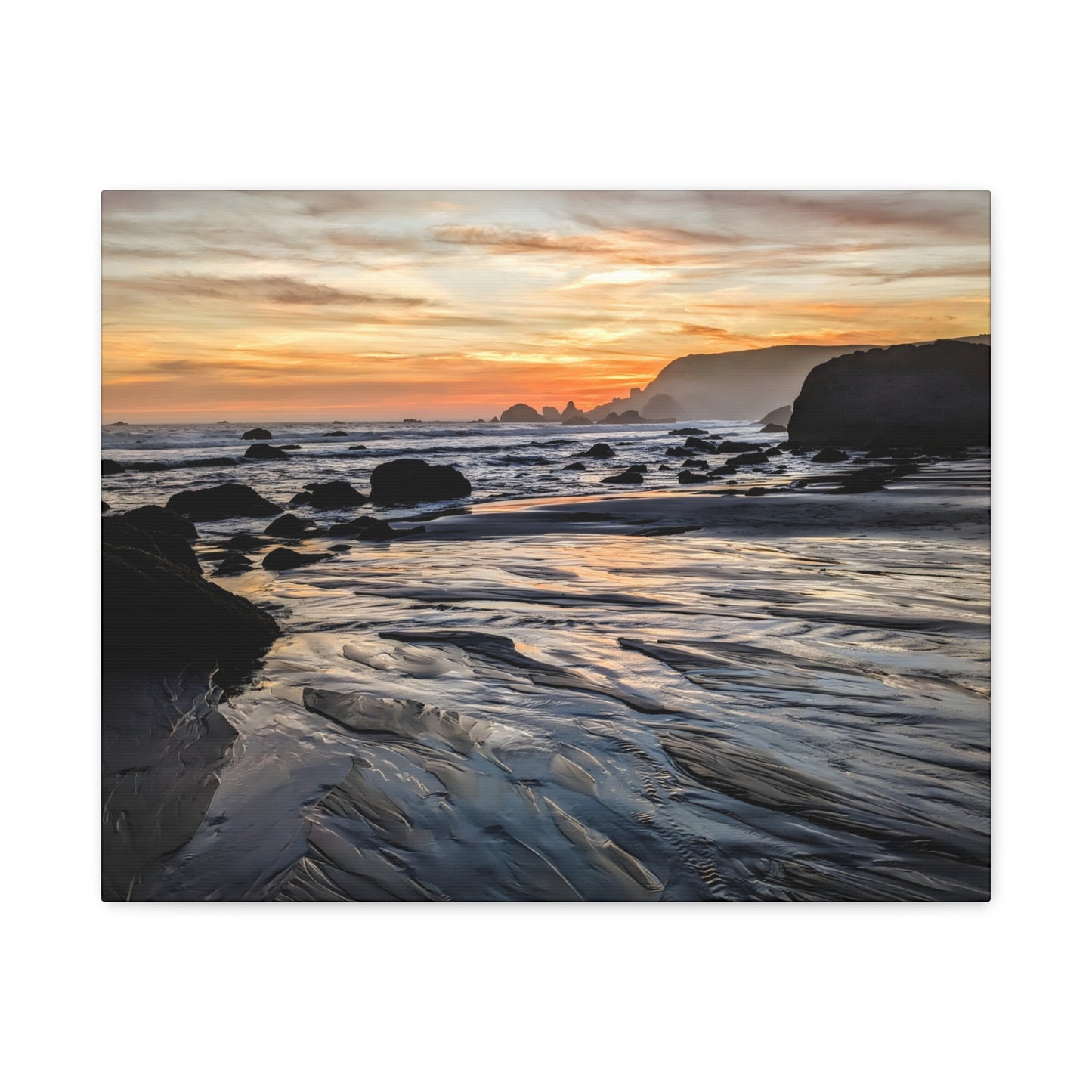 Serene Sands Canvas Wall Art Print
