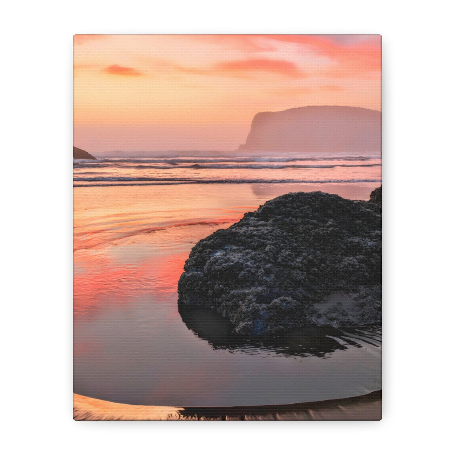 Magical Sunset in Bandon - Vertical Canvas Print