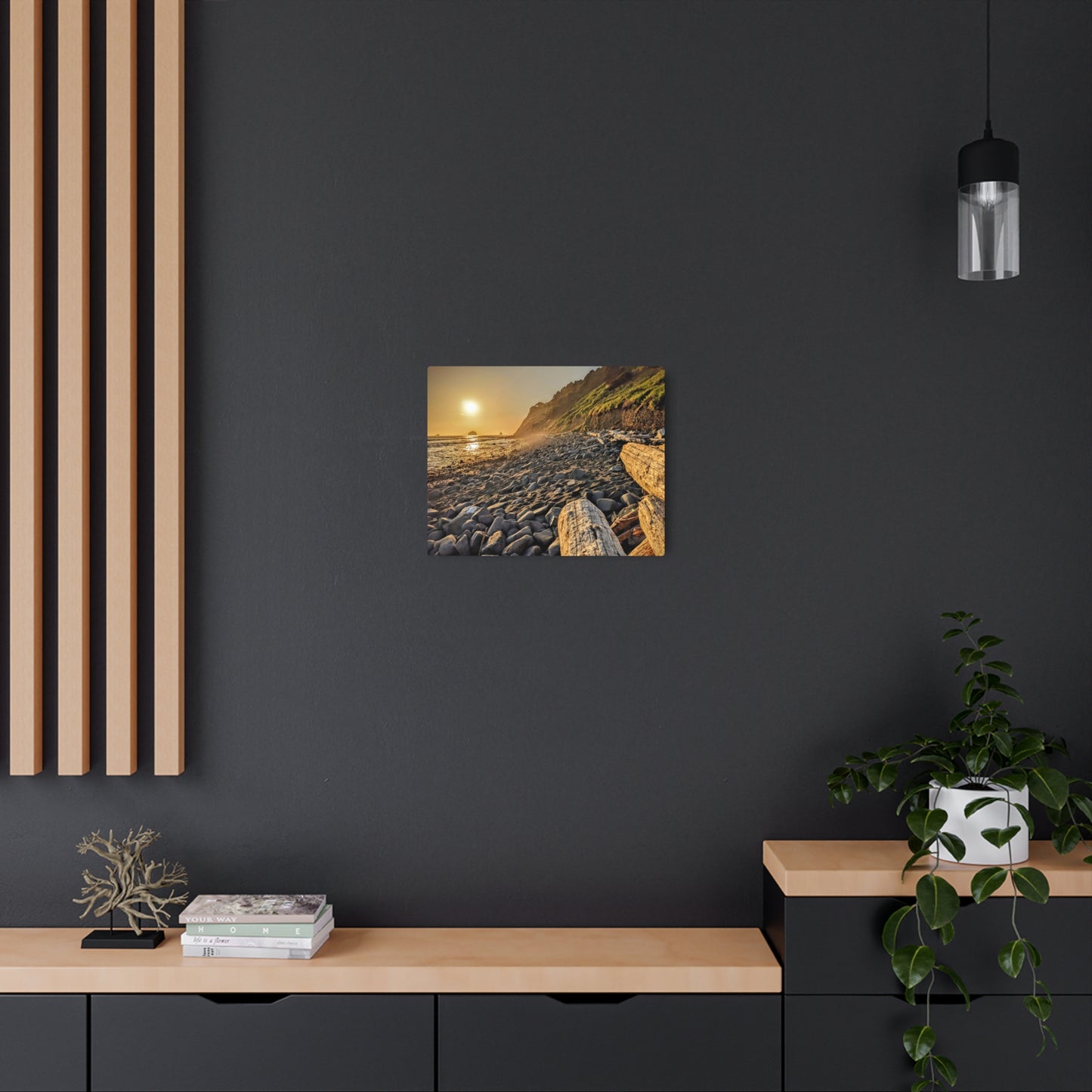 Golden Glow at Humbug - Metal Coastal Print