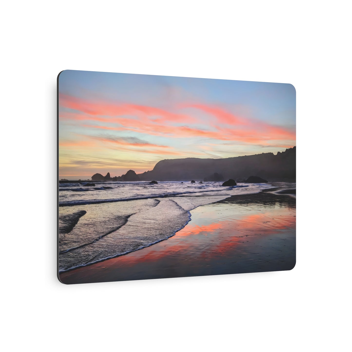 Fire in the Sky - Metal Coastal Print