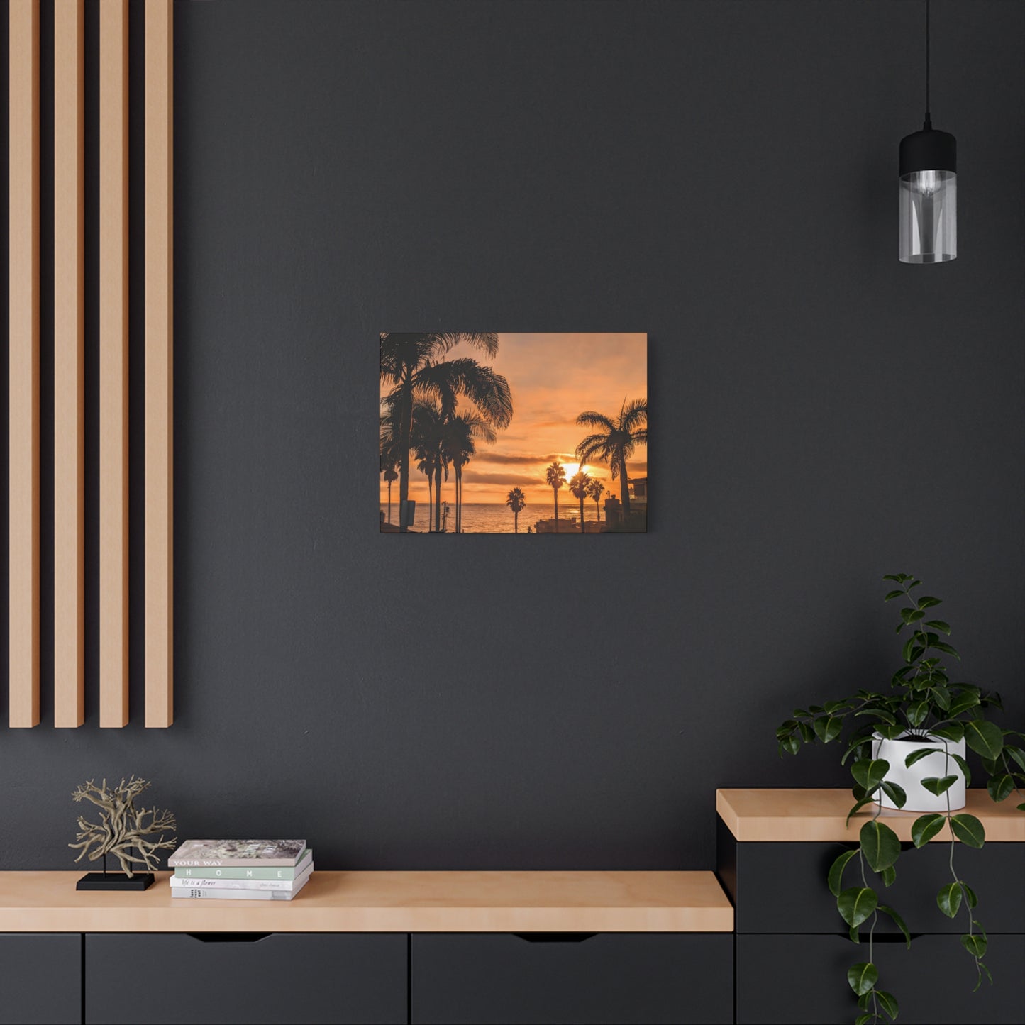 Between the Palms - Canvas Print