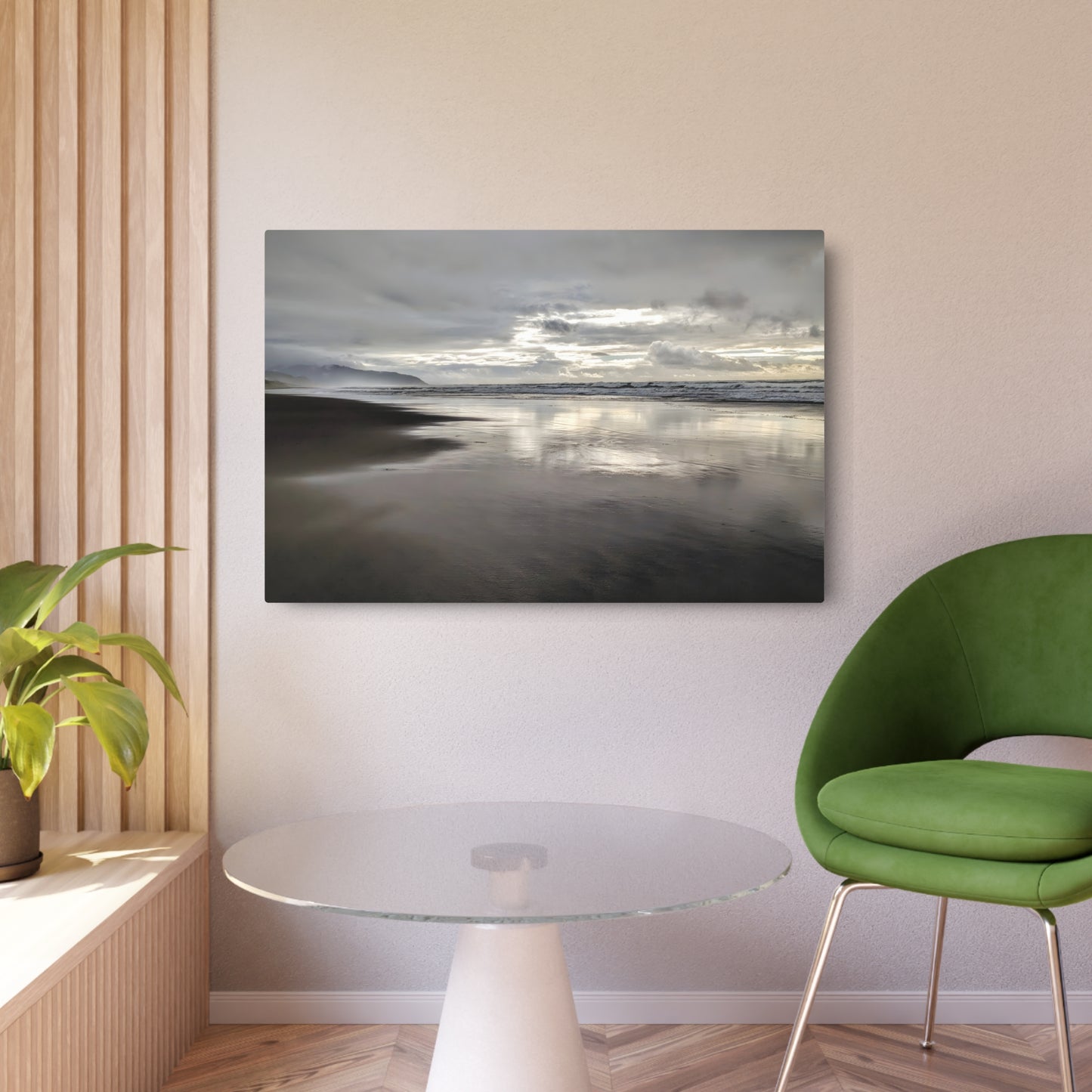 Sand Meets the Sky - Metal Coastal Print