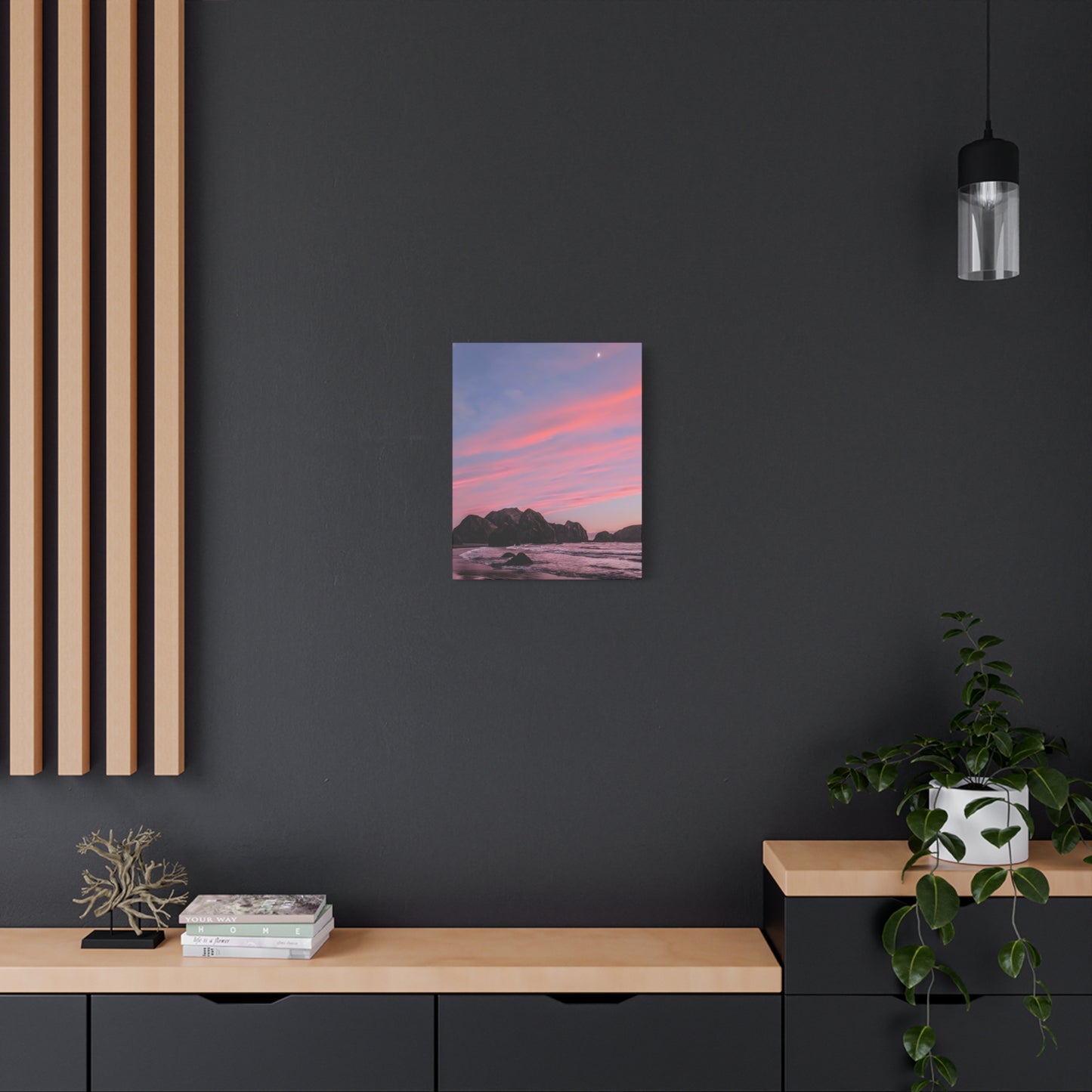Epic Gold Beach Sunset - Vertical Canvas Print