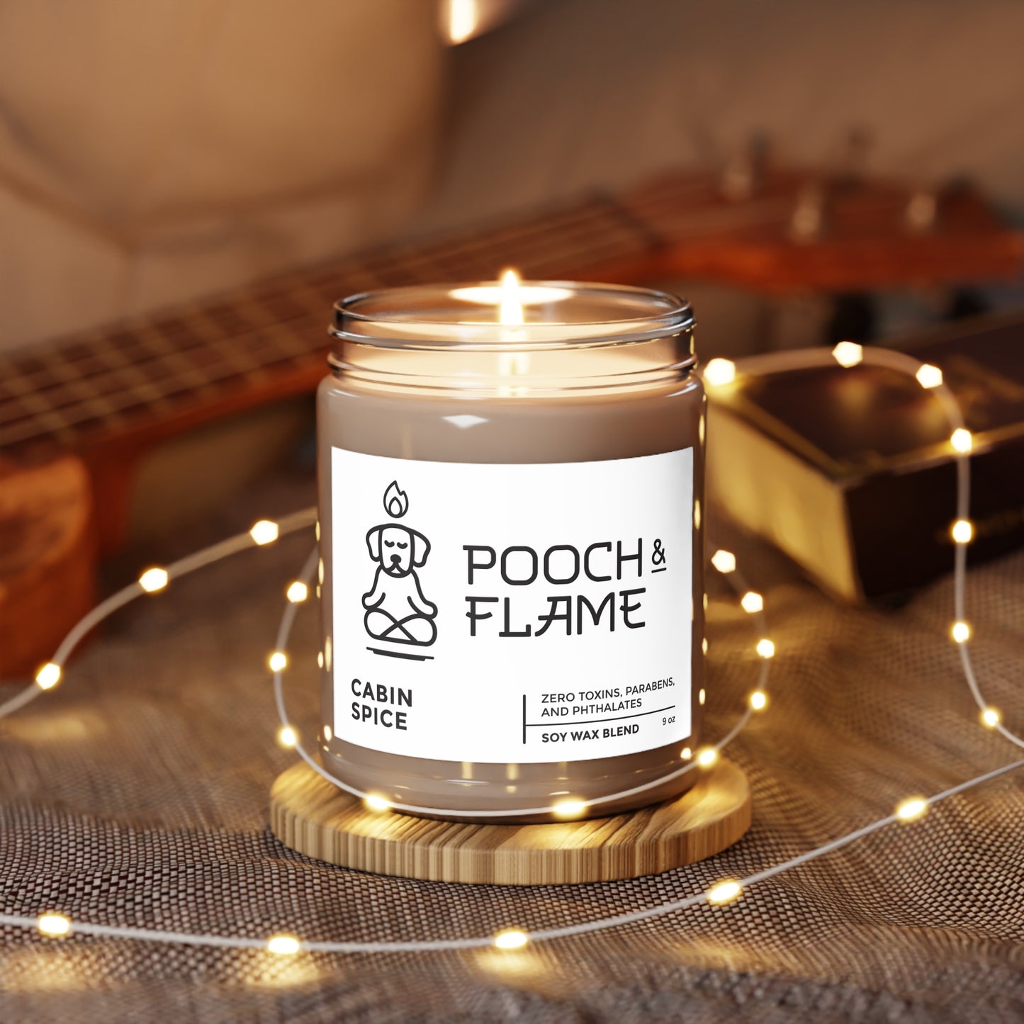 Pooch & Flame Soy Wax Candle - Cabin Spice
