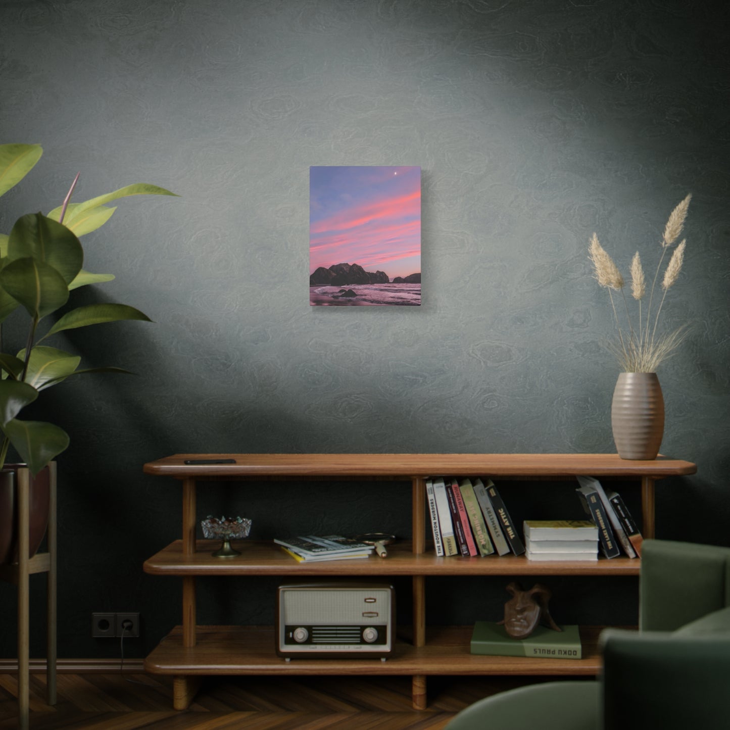 Epic Gold Beach Sunset - Vertical Canvas Print