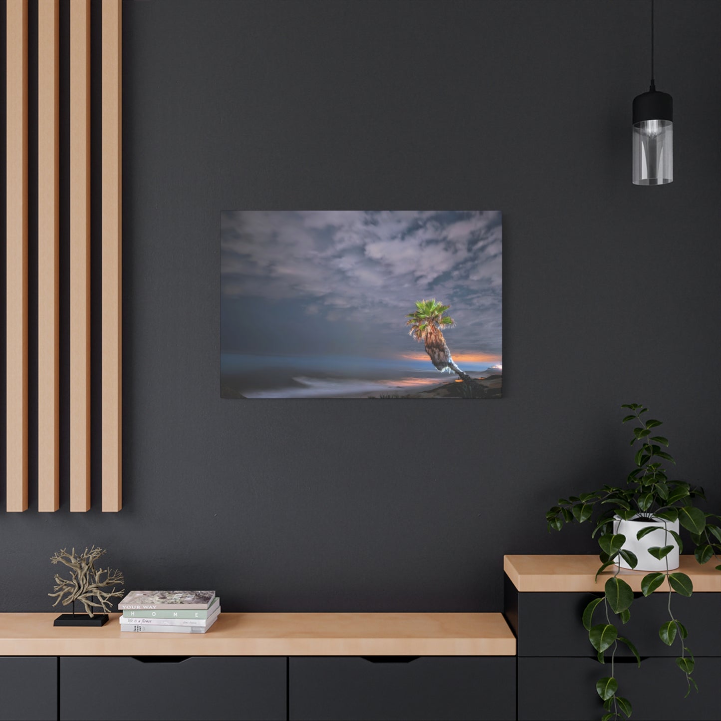 Midnight Palm - Canvas Print