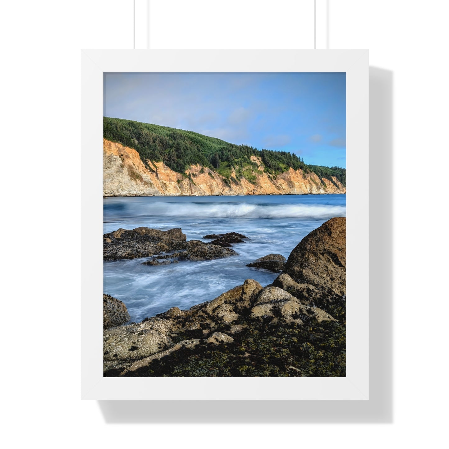Going With the Flow - Vertical Framed Poster