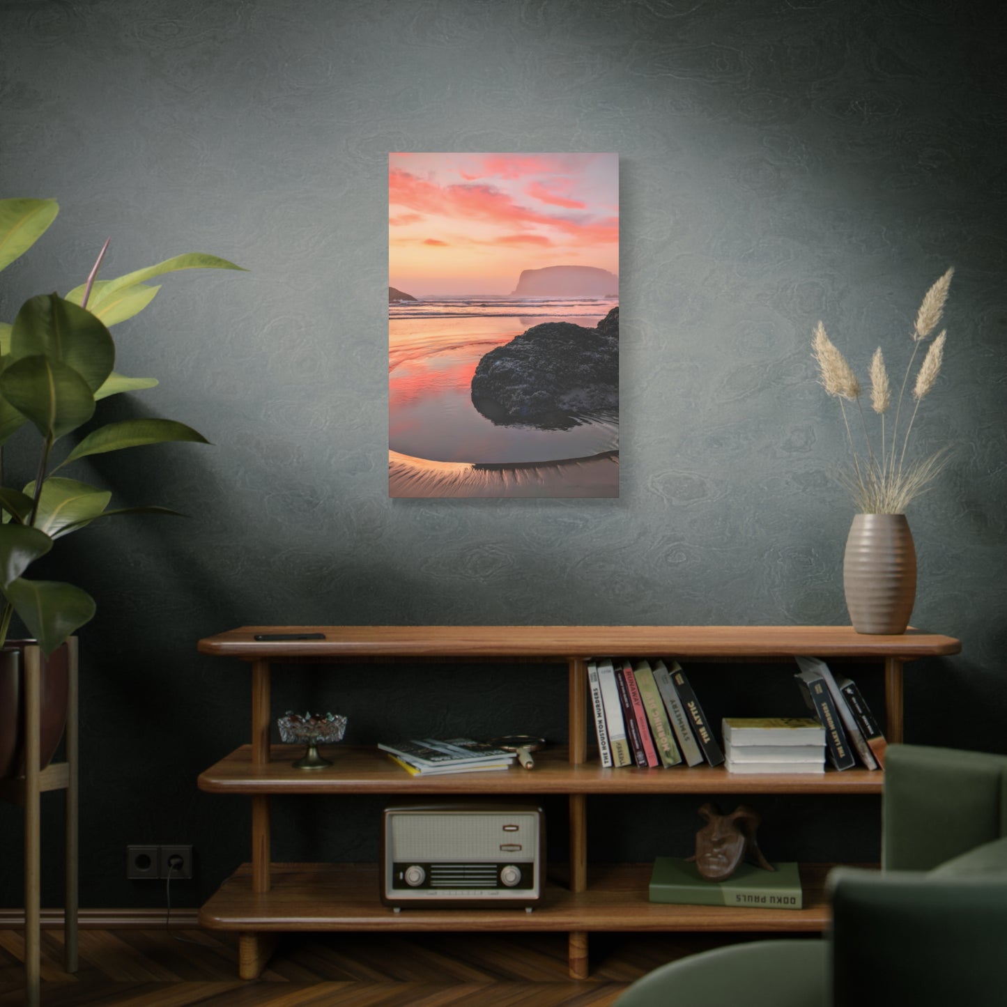 Magical Sunset in Bandon - Vertical Canvas Print