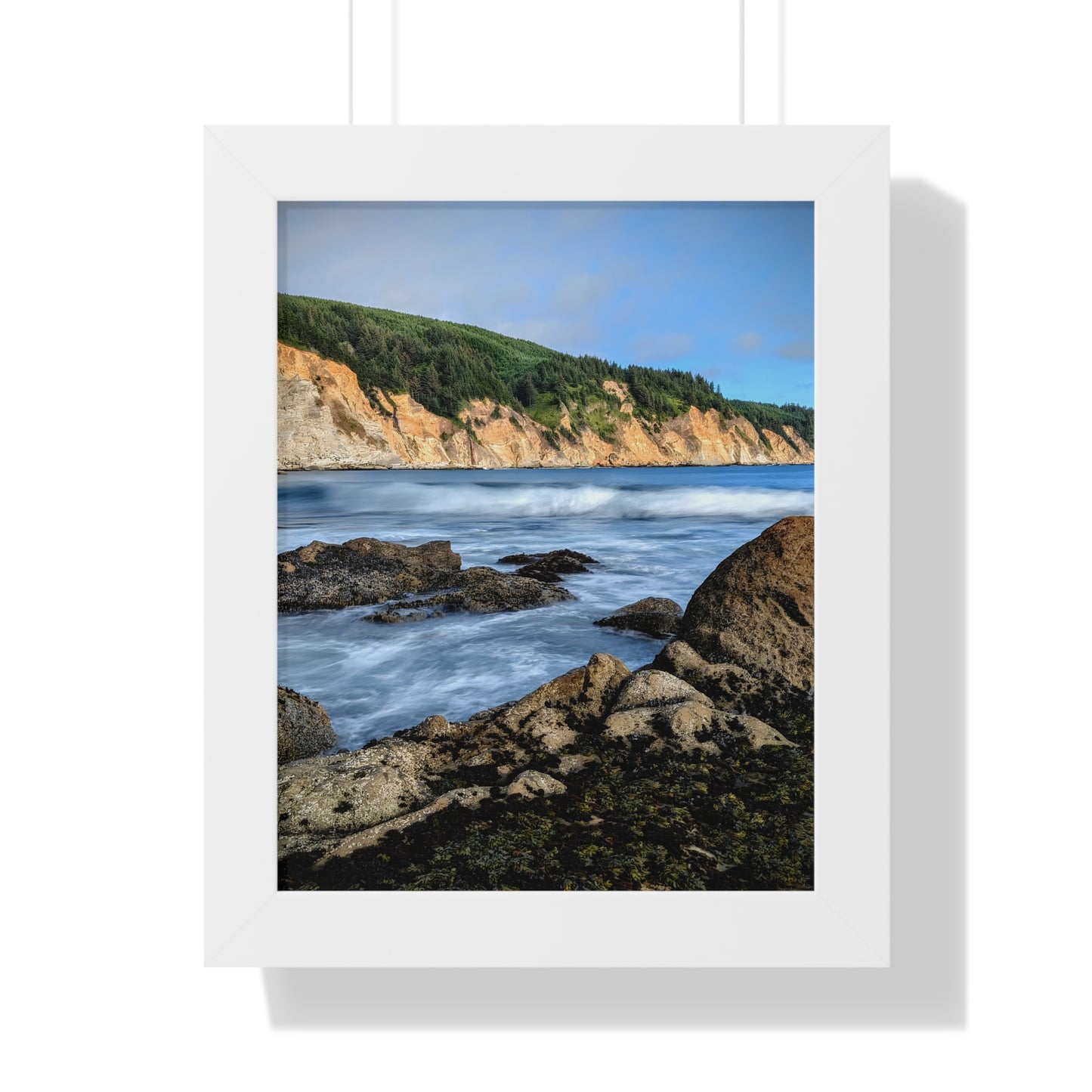 Going With the Flow - Vertical Framed Poster