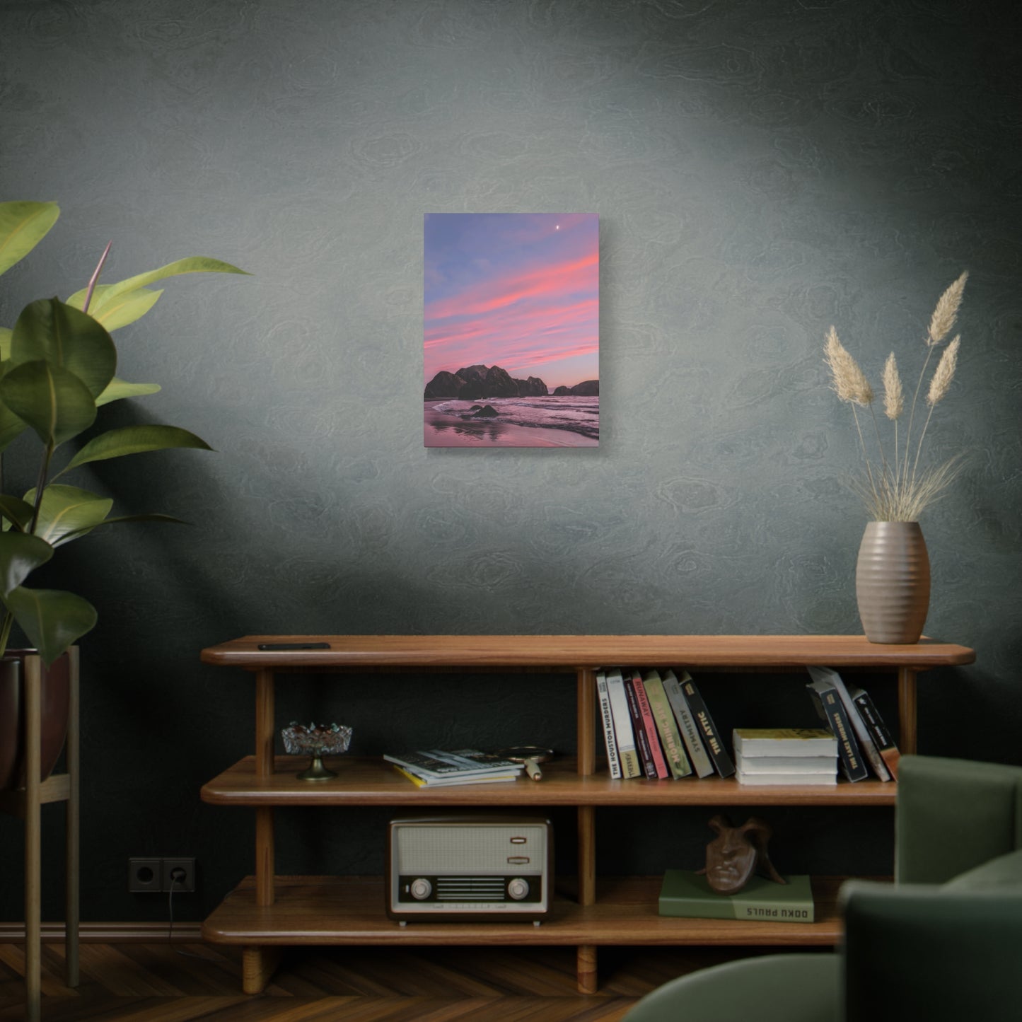 Epic Gold Beach Sunset - Vertical Canvas Print