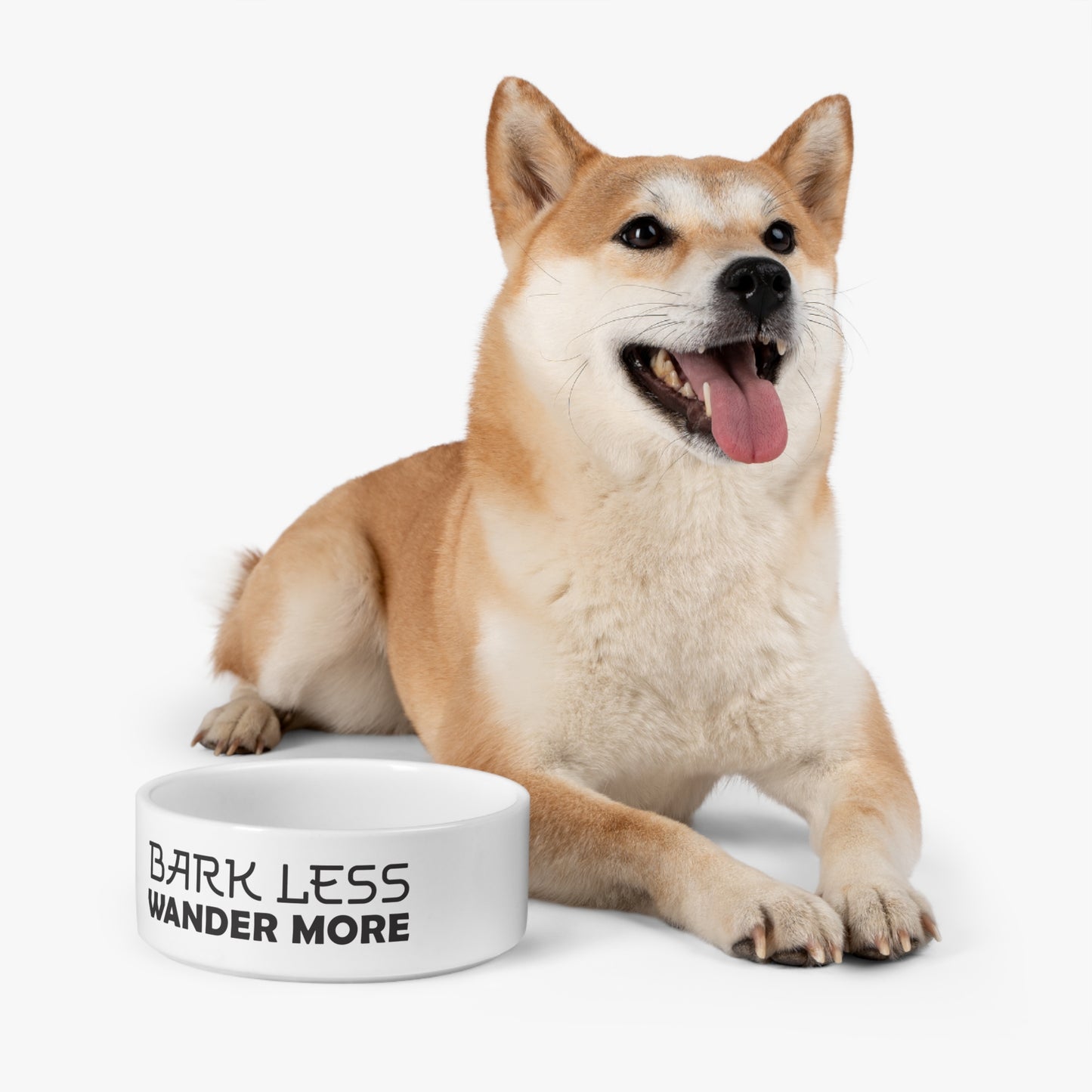 Bark Less, Wander More Pet Bowl