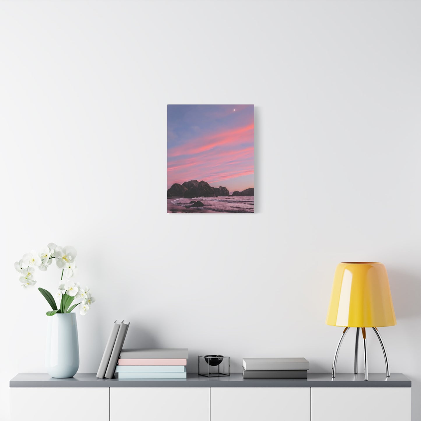 Epic Gold Beach Sunset - Vertical Canvas Print